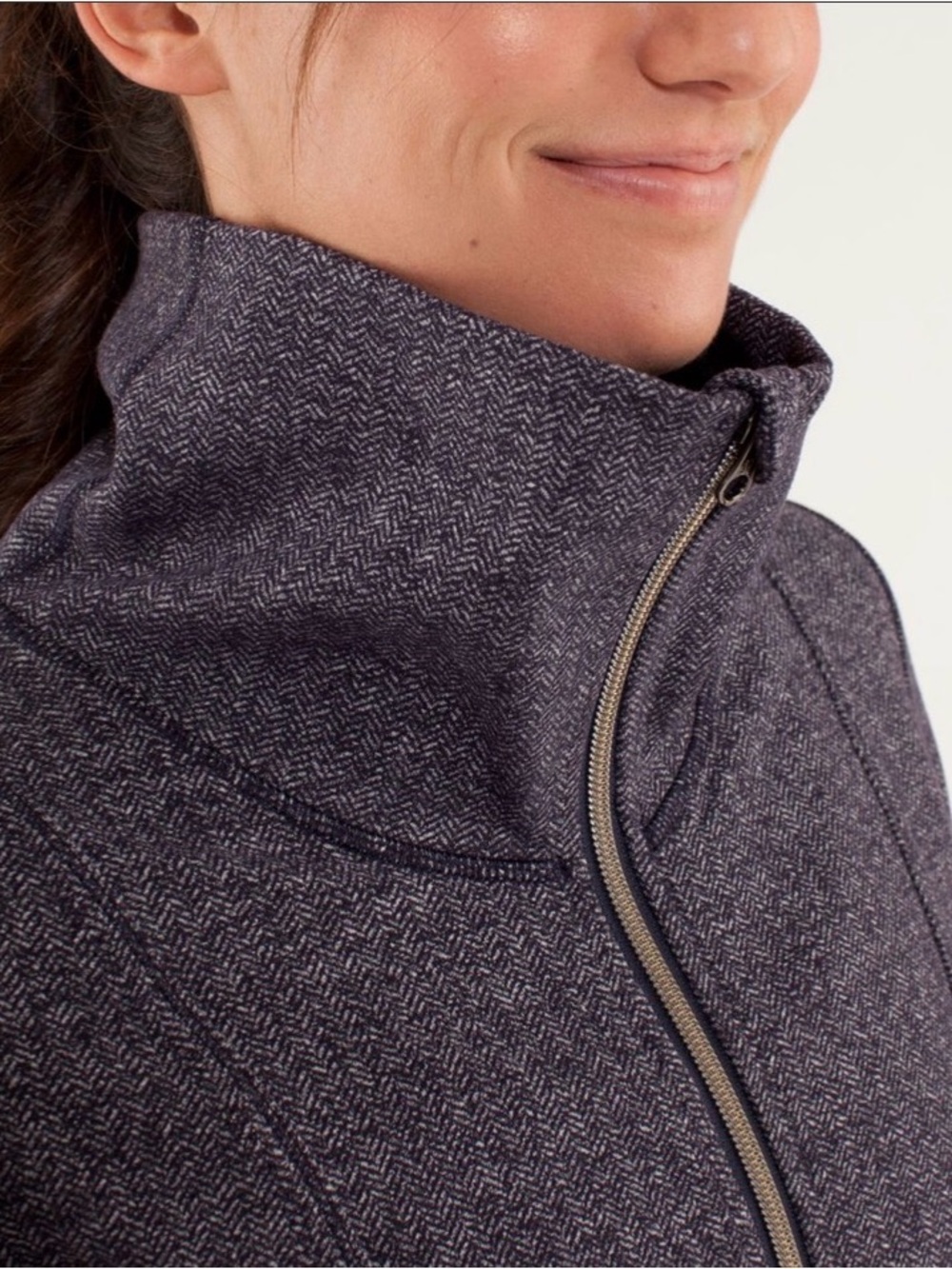 Lululemon Daily Yoga Jacket/ Herringbone Black Swan - Picture 4 of 10